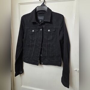 Size Small Banana Republic Black Denim Trucker Jacket Gently Used